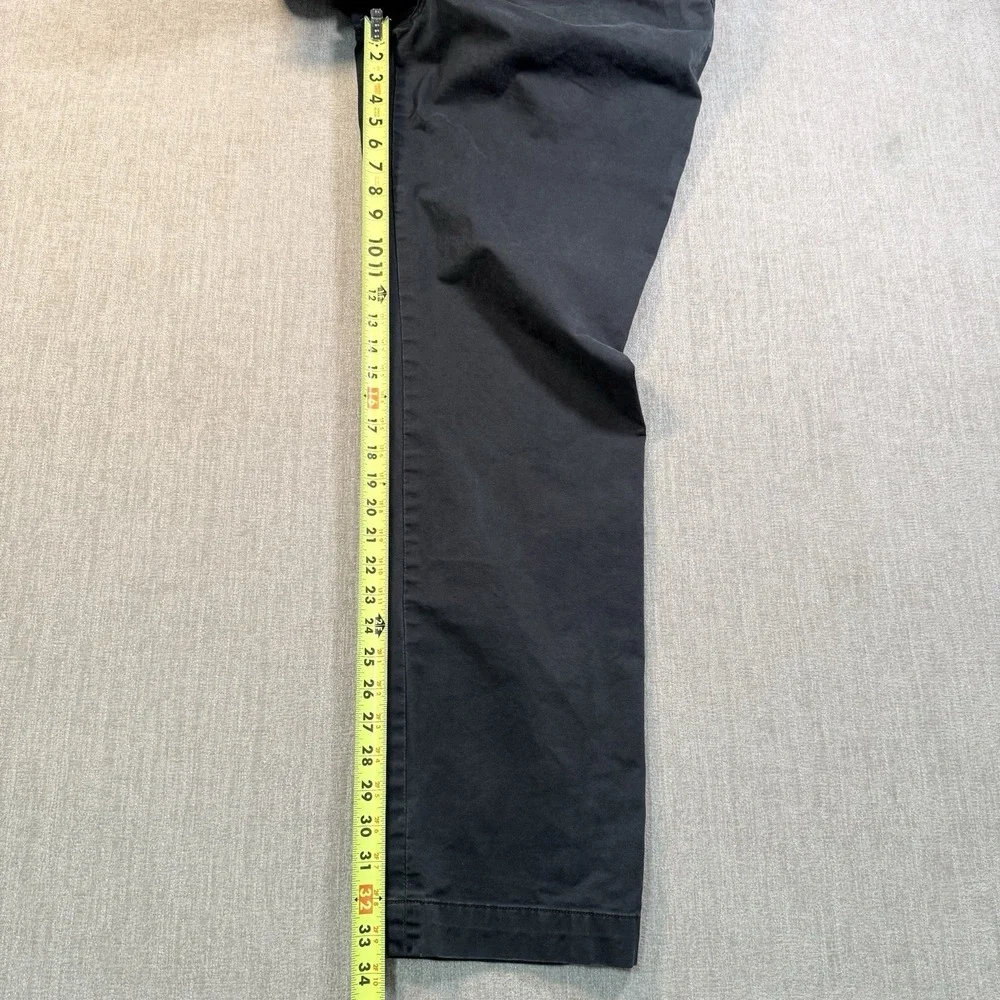 Polo Ralph Lauren Chino Pants Mens 40x36 Black Stretch Straight Fit Casual Pony